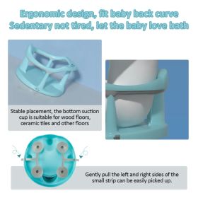 Baby Bath Seat,Baby Bath Chair, Newborn Shower Seat Bathtub Seat Cushion Children's Wrap-Around Shower Chair For 6 Months&Up Cyan (Option: Defaulttitle)