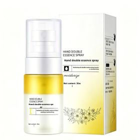 Hand Double Spray, Water-Oil Dual Formula Hydrating Hand Care Spray With Triple Plant Oil & Botanical Extracts, Quick Absorb Non-Sticky Dry Hand (Option: YELLOW)